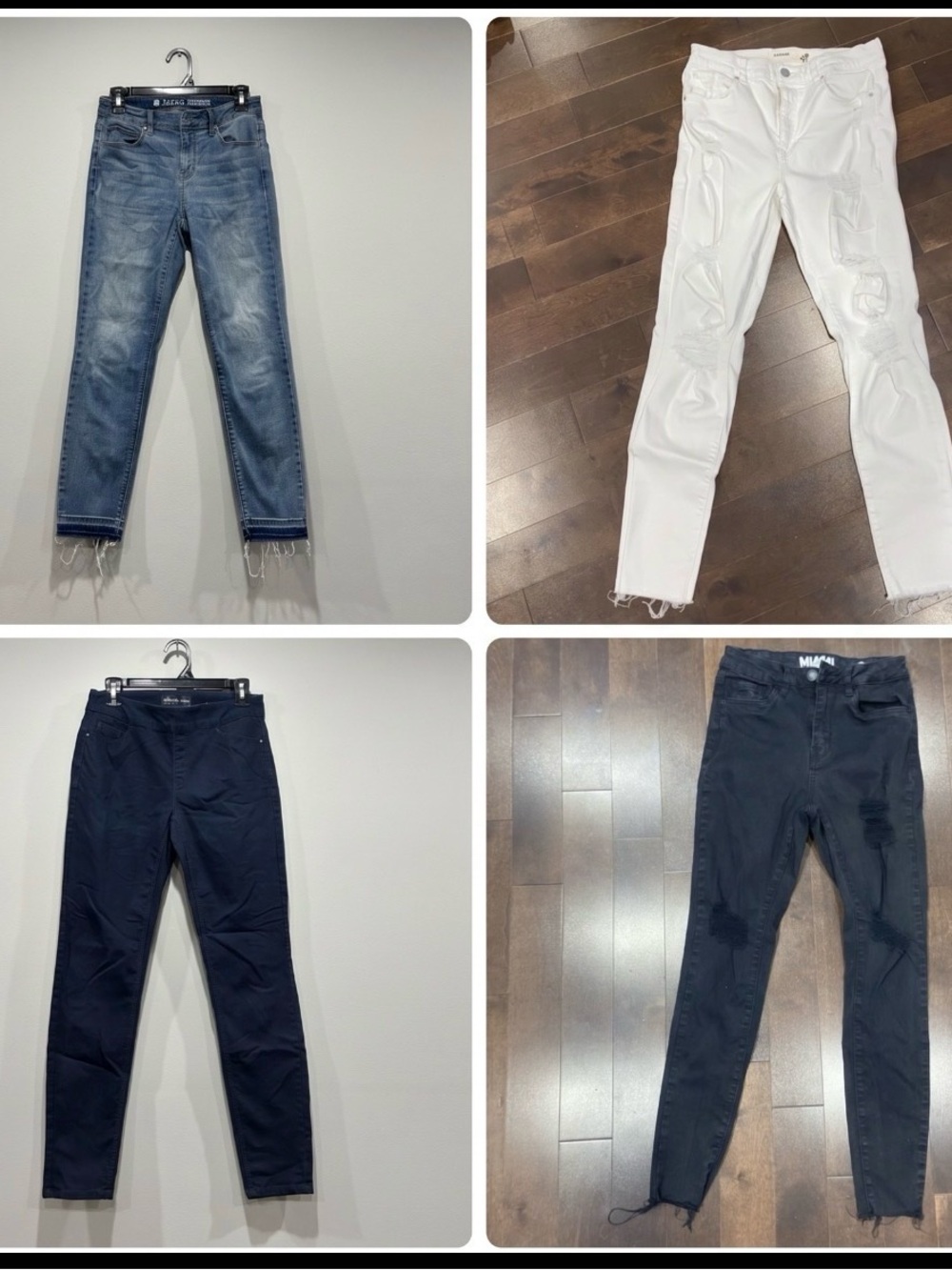 Women’s Slim fit/Skinny Jeans - Multiple Colors (Blue, White, Black) bundle